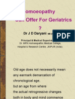 What Homoeopathy Can Offer For Geriatrics