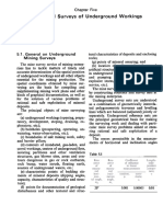 5 Horizontal Surveys of Underground Workings