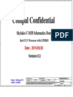 Compal Confidential: Skylake-U M/B Schematics Document