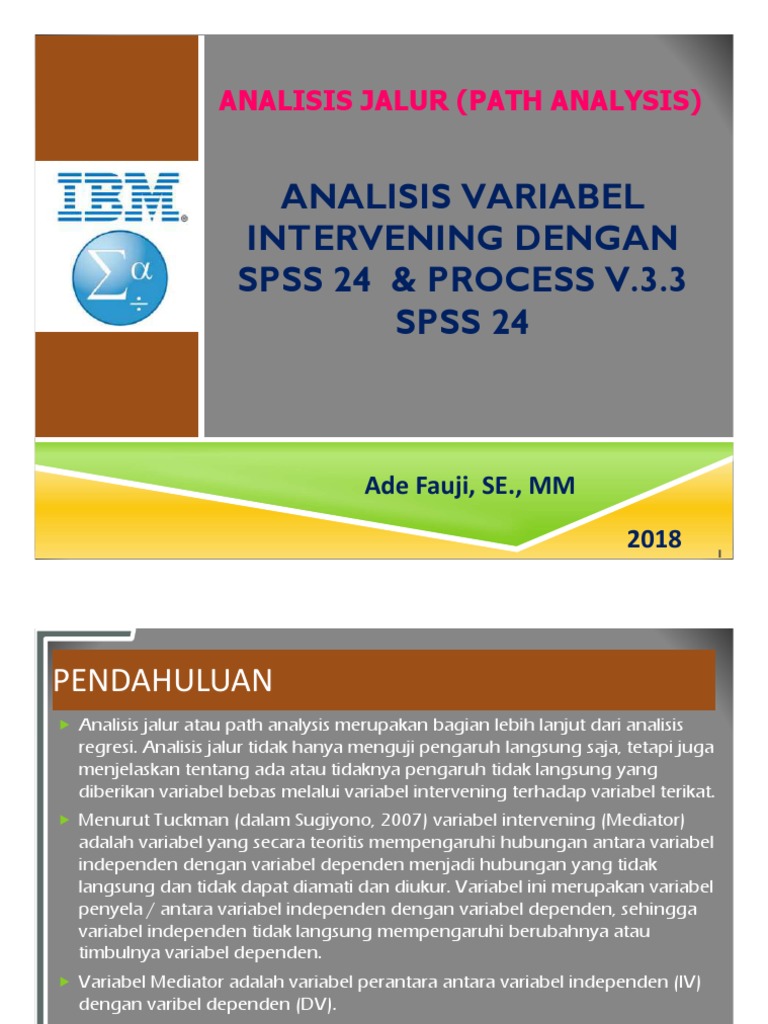 Analisis Jalur dengan SPSS 24 | PDF