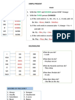 First Second Third: Simple Present