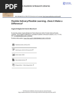 Flexible Delivery Flexible Learning Does It Make A Difference