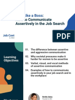 Talk Like A Boss:: How To Communicate Assertively in The Job Search