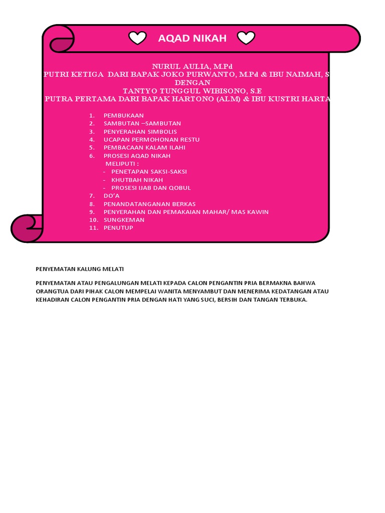 Susunan Acara Mc Pdf