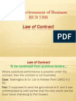 Legal Environment of Business - Law of Contract Discharge by Breach