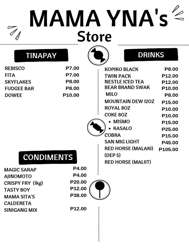 Pastel Pink Plum Modern Playful Cake House Food Menu PDF