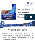 Introduccion A La Programacion Orientada A Objetos