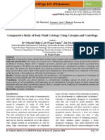 JMSCR Vol - 08 - Issue - 01 - Page 147-153 - January: Comparative Study of Body Fluid Cytology Using Cytospin and Centrifuge