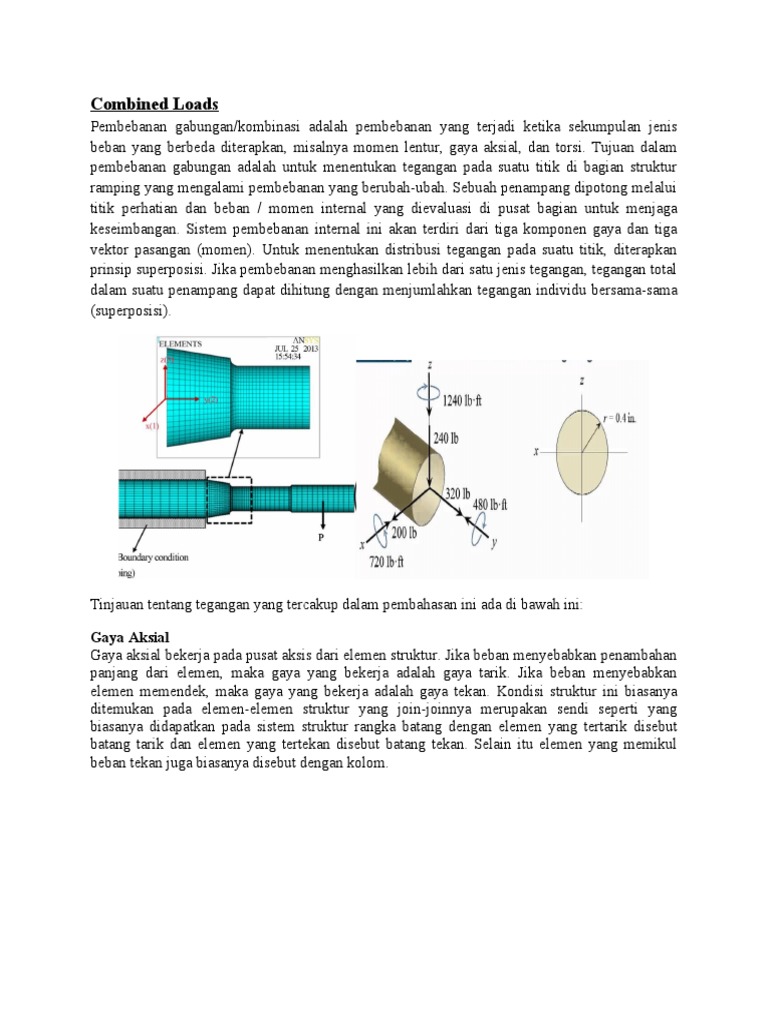 Combined Loads | PDF