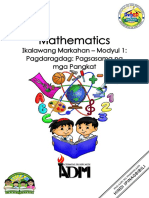 Math1 - q2 - Mod1 - Pagdaragdag Pagsasama NG Mga Pangkat