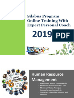 Silabus Online Training HRM 2019