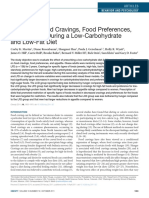 Change in Food Cravings, Food Preferences, and Appetite During A Low-Carbohydrate and Low-Fat Diet