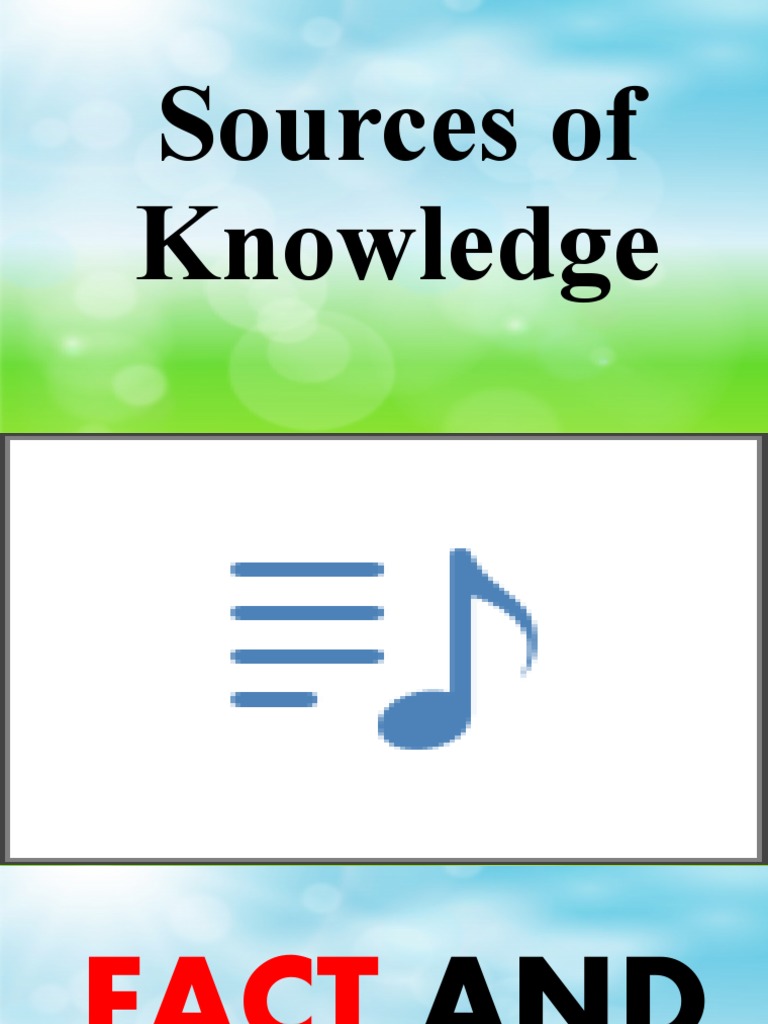 Three Sources of Knowledge Explained | PDF | Reason | Intuition