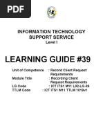 Learning Guide #39: Information Technology Support Service