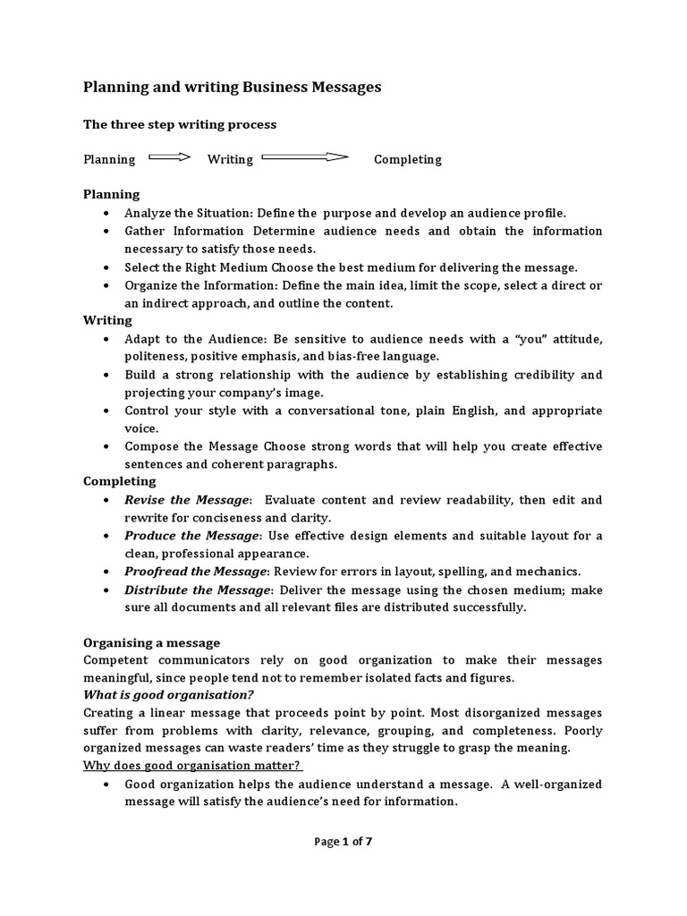 1459846355planning and Writing Business Messages PDF Credibility News