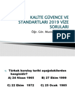 Vi̇ze Çalişma Sorulari 2019