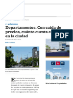 Departamentos. Con caída de precios, cuánto cuesta comprar en la ciudad - LA NACION