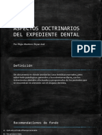 ASPECTOS - DOCTRINARIOS - DEL - EXPEDIENTE DENTAL - Bryan - Joel - Eligio - Martinez - s18005009