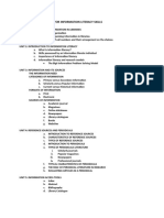 HCS115 Course Outline For Information Literacy Skills