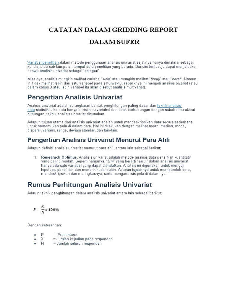Laporan Praktikum Gridding Surfer | PDF