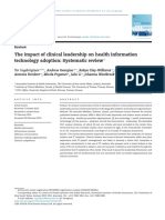 The Impact of Clinical Leadership On Health Information Technology Adoption: Systematic Review