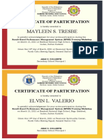 Mayleen S. Tresbe: Certificate of Participation