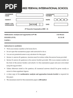 Grade - 11 - Math AA HL - Paper - 1 - HL - Final