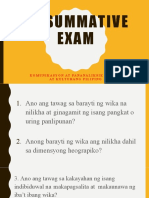 1st Summative Exam