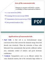 Characterization of The Nanomaterials