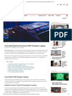 Cara Membobol Password WiFi Dengan Laptop