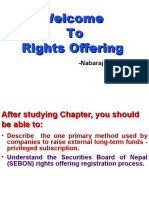 Welcome To Rights Offering