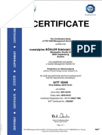 Certificate: Voestalpine Böhler Edelstahl GMBH & Co KG