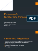 Sumber Ilmu Pengetahuan