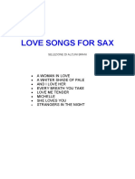 Love Songs For Sax