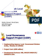 Bangladesh Local Governance Support Project (LGSP) : Nilufar Ahmad, World Bank