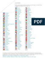 Hague Apostille Member Countries