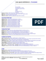 XCM Quick Reference Cards