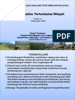 12 - PRAW - Metode Analisis Pertumbuhan Wilayah - Rudyptamb