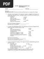 Assignment-VAT On Sale of Goods or Properties