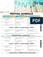 Festival Schedule: Vocals & Body General & Business