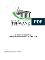 City of Tshwane Land Use Management By-Law, 2016