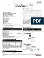 VN10K N-Channel Enhancement-Mode Vertical DMOS FET: Features General Description