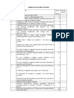 BAREM DE EVALUARE ŞI NOTARE - Fisa de Lucru - ELEVI