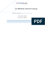 Eventail Des Differents Outils de Fuzzing