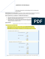 Module 6 - ADDITION OF DECIMALS