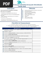 Tabela Azul Esterilizado