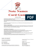 Note Names Card Game Note Names Card Game: by Beatrice Wilder