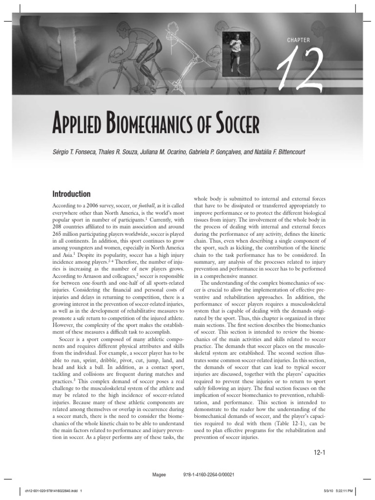 Biomechanics and Injury Prevention in Soccer | PDF | Anatomical Terms ...
