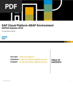 SAP Cloud Platform ABAP Environment: SAPSA Impulse 2018