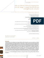 Sustentabilidade Na Ultima Milha Do Transporte Urb